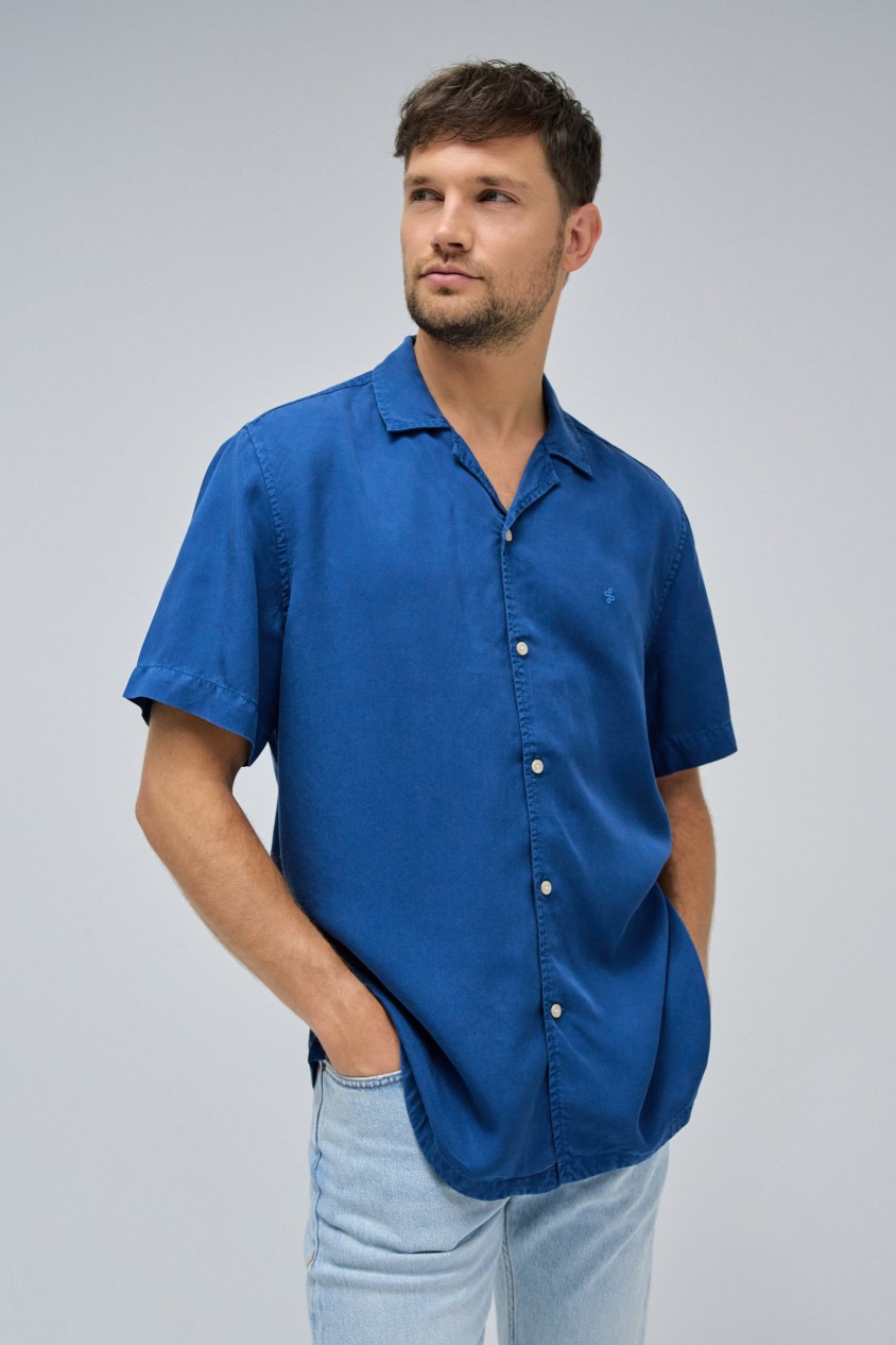 SHORT SLEEVE LIGHTDENIM SHIRT