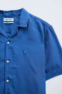 SHORT SLEEVE LIGHTDENIM SHIRT