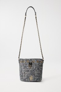 BOLSO BUCKET EN TWEED