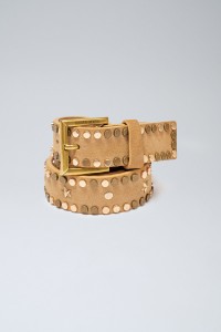 LEATHER BELT WITH STUDS