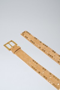 LEATHER BELT WITH STUDS