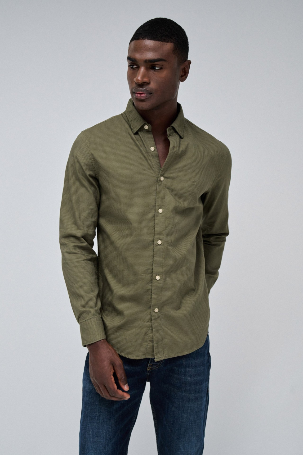 CHEMISE SLIM FIT AVEC MICRO-IMPRIM