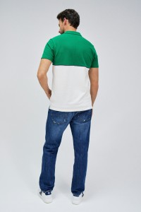 GREEN AND WHITE POLO