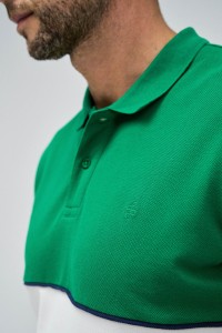 GREEN AND WHITE POLO