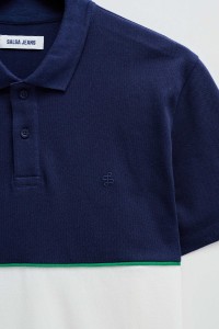 BLAU UND WEISS POLO