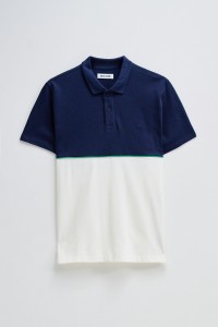 POLO AZUL E BRANCO