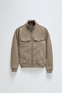 CASACO BOMBER DE SUEDE