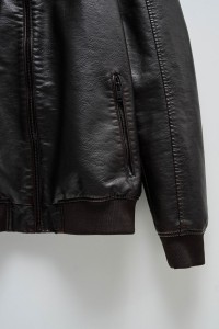 BOMBER JACKET LEATHER EFFECT