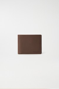 POCHETTE EN CUIR MARRON