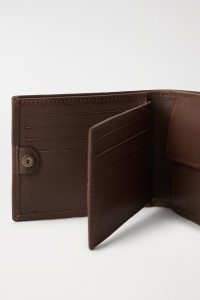 POCHETTE EN CUIR MARRON