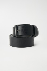 LEATHER BELT WITH LOGO