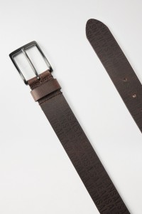 LEATHER BELT WITH LOGO