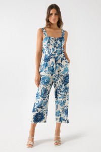 FLORAL PRINT JUMPSUIT