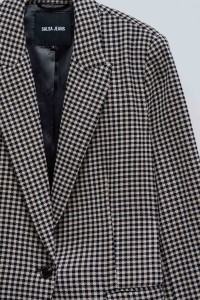 CHECKED BLAZER