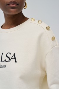 CAMISOLA DE FELPA COM BRANDING