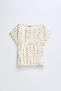 CROCHET KNIT T-SHIRT