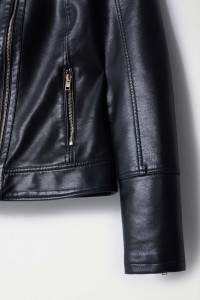 LEATHER EFFECT COAT