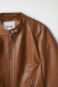 LEATHER EFFECT COAT