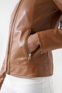 LEATHER EFFECT COAT