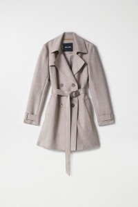 CASACO TRENCH EM SUEDE