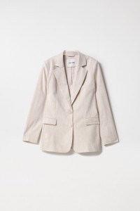 LINEN BLAZER WITH SHINE