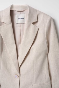 LINEN BLAZER WITH SHINE