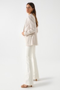 LINEN BLAZER WITH SHINE