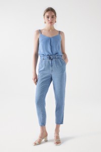 PANTALON BAGGY EN LIGHTDENIM