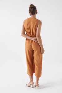 MIDI WRAPOVER JUMPSUIT