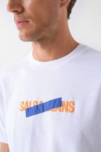 T-SHIRT EN COTON AVEC LOGO SALSA