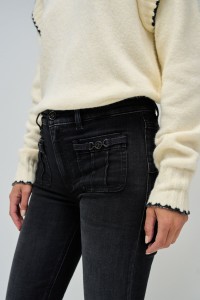 JEANS DESTINY PUSH UP FLARE WITH POCKETS