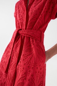 BRODERIE ANGLAISE MIDI DRESS