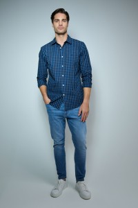 CHEMISE SLIM FIT  CARREAUX