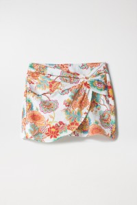 SKORT COM ESTAMPADO FLORAL