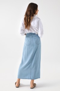 JUPE MIDI LIGHTDENIM