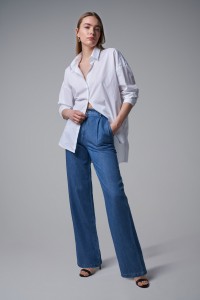 LIGHTDENIM STRAIGHT LEG PANTS