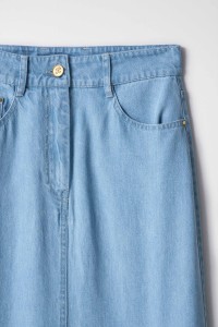 FALDA MIDI LIGHTDENIM