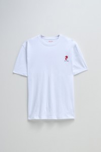 COTTON T-SHIRT WITH PRINT AND BRANDING