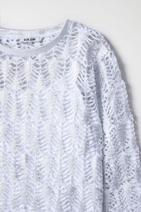 METALLIC CROCHET EFFECT JUMPER