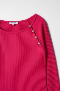 RIBBED JUMPER WITH APPLIQUS