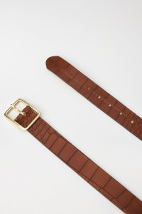 TEXTURED LEATHER BELT