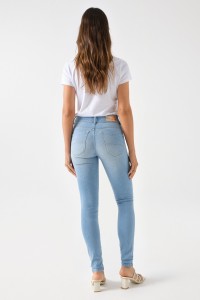 SECRET PUSH IN-JEANS, SKINNY-PASSFORM, MIT VERZIERUNGEN