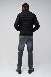 JEANSMANTEL PUFFER MIT TASCHE