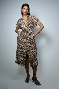 VESTIDO COMPRIDO ANIMAL PRINT