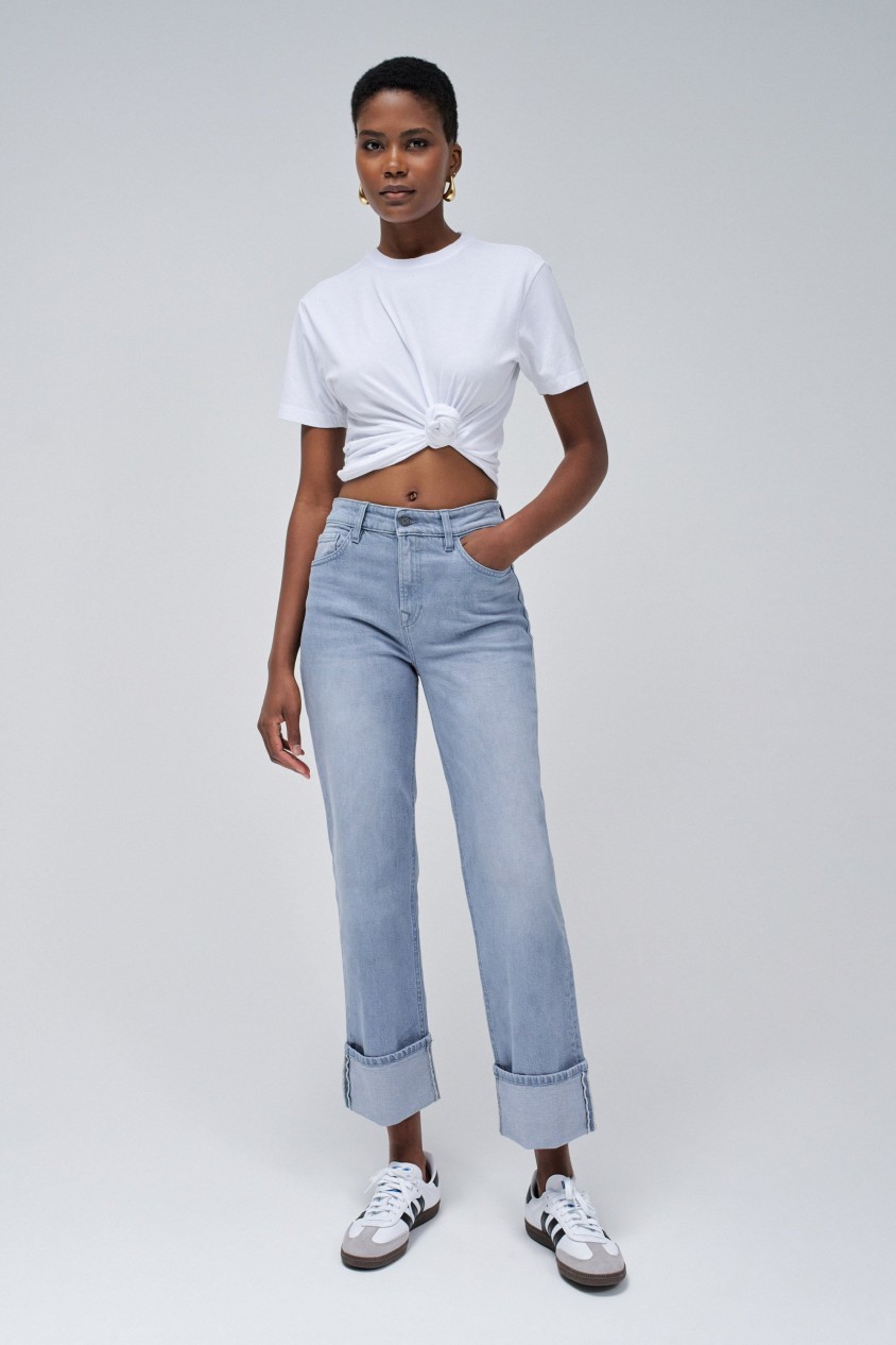 TRUE STRAIGHT JEANS WITH CUFF