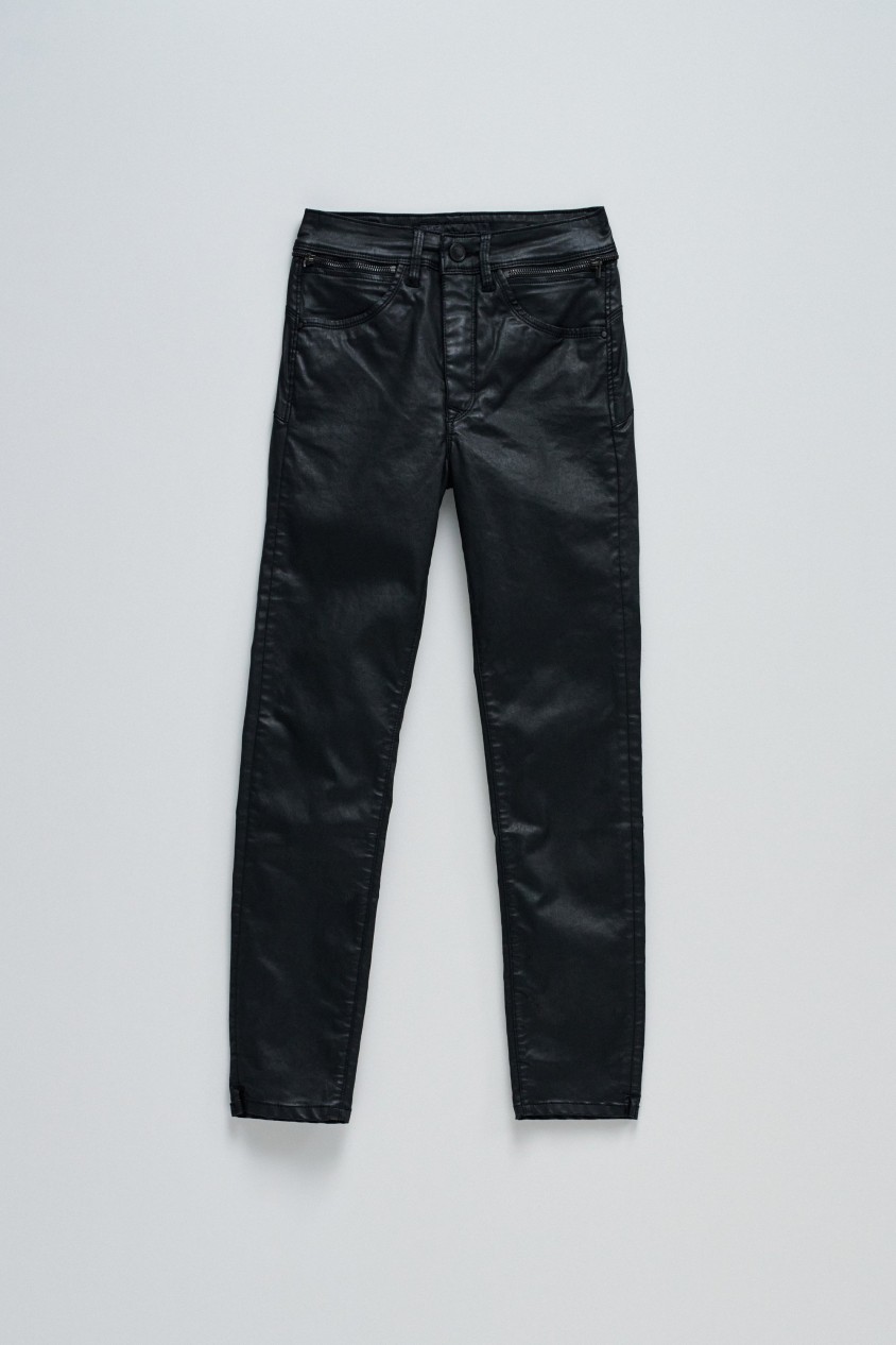 FAITH PUSH IN CROPPED JEANS WITH COATING