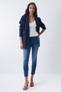 HOPE CROPPED MATERNITY JEANS IN MEDIUM RINSE