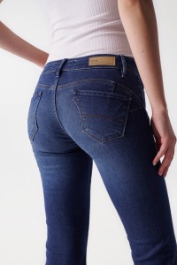 JEANS WONDER PUSH UP, FLARE, IN DUNKLEM DENIM