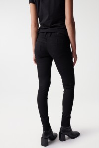 MYSTERY PUSH UP SKINNY TRUE BLACK JEANS