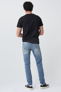 JEANS SLIM COM COR